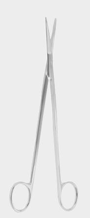 Ножиці ГОРНІ (GORNEY), препарувальні, делікатні, 20,0 см (cm), прямі, (одне лезо), з вольфрам-карбідними вставками